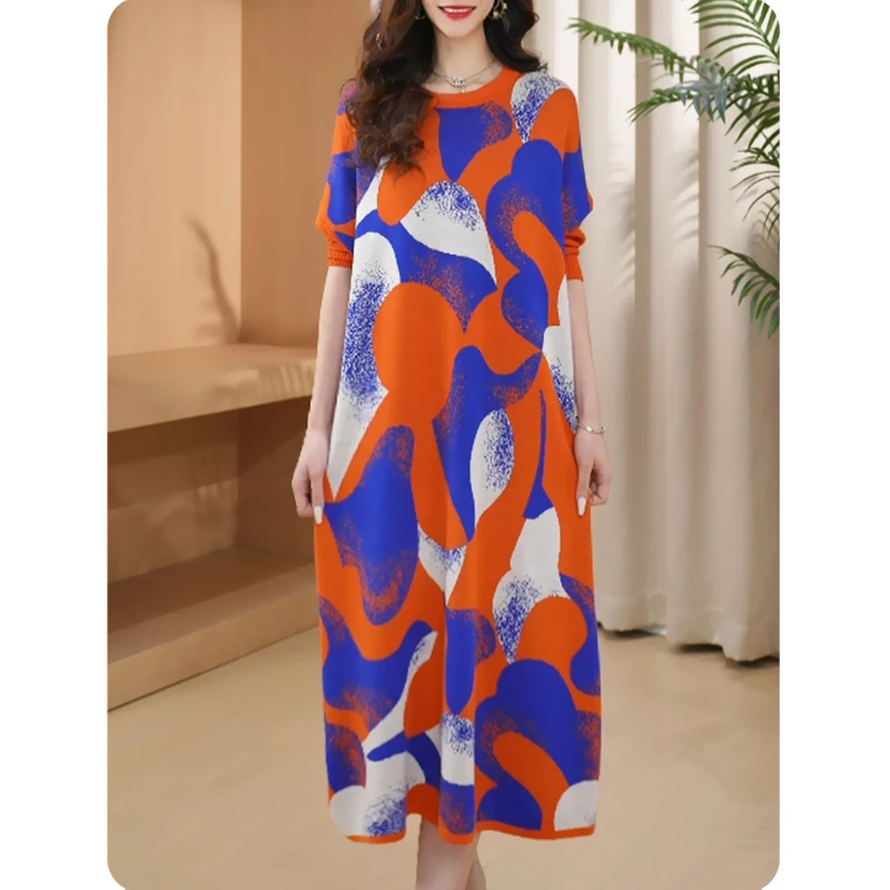 [TL13]花烨新品女士宽松连衣裙中长款休闲女装24L16065380