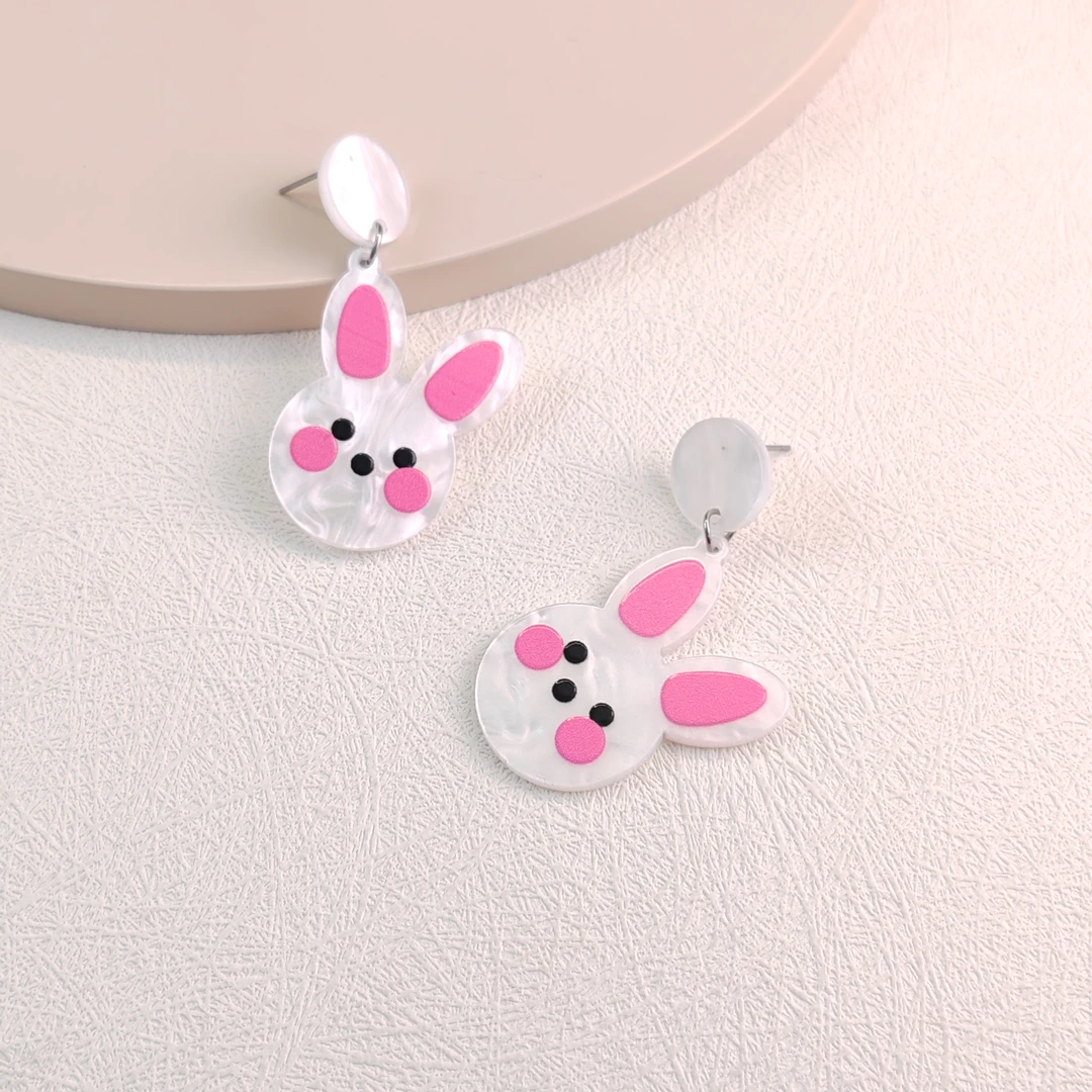 XUPING/旭平首饰 不锈钢亚克力耳饰 欧若风【潘生福利】T001064142