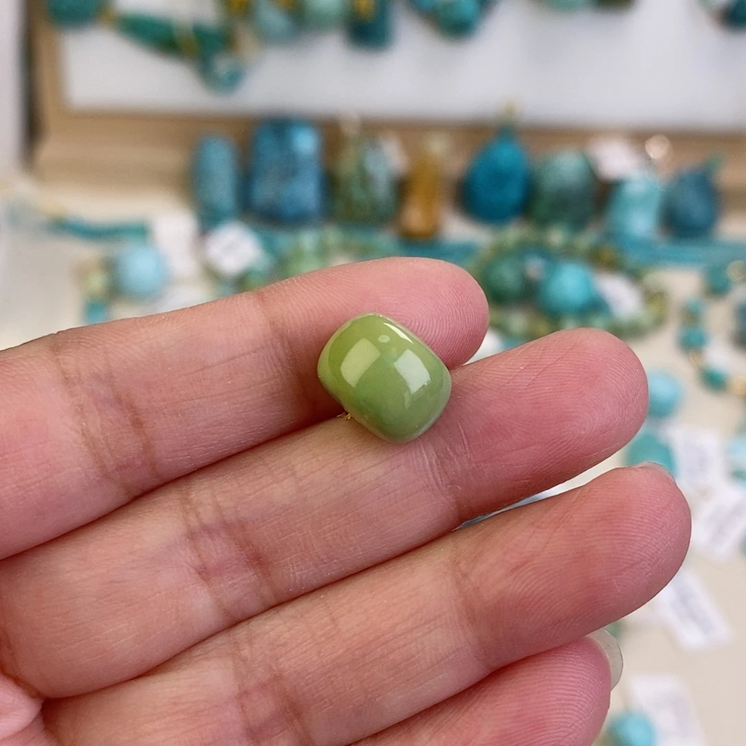 未镶嵌绿松石珠宝奇石11×8.3