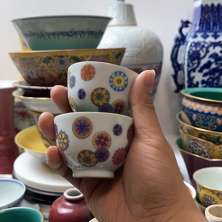 摆件明*堂珐琅彩 珐琅彩杯子