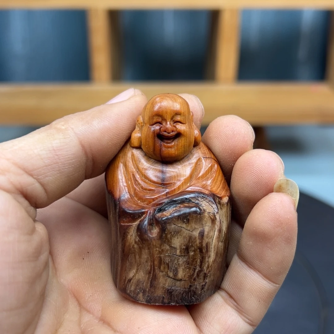 无***子木崖柏木摆件手把件