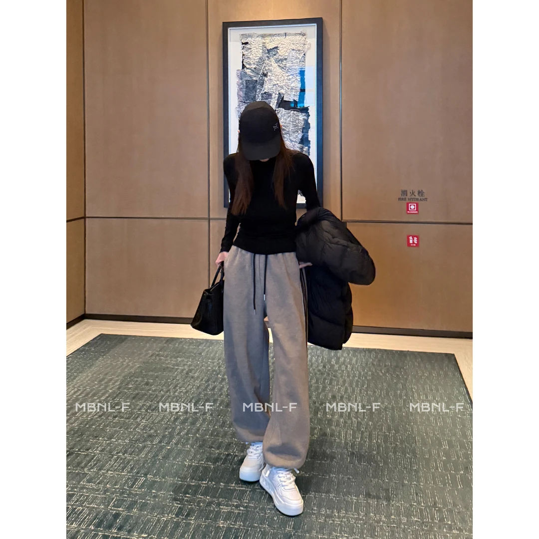 MBNL-F "三杠弯刀卫裤" 松紧腰宽松阔腿卫裤 秦磊XM-XKZ9702
