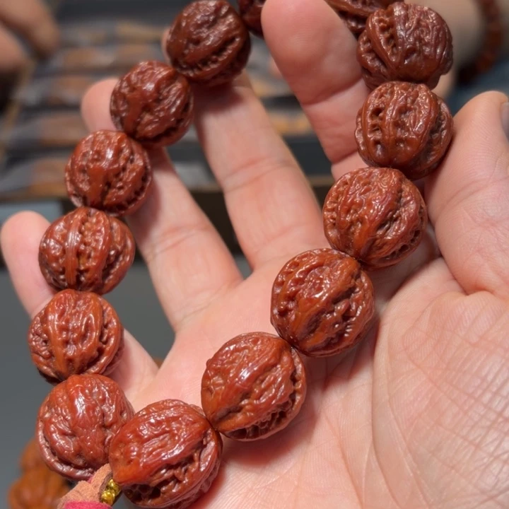 楊****吊坠文玩核桃粗筋八棱7117