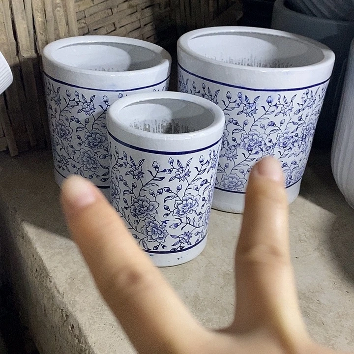 高温烧制陶瓷一套三个盆