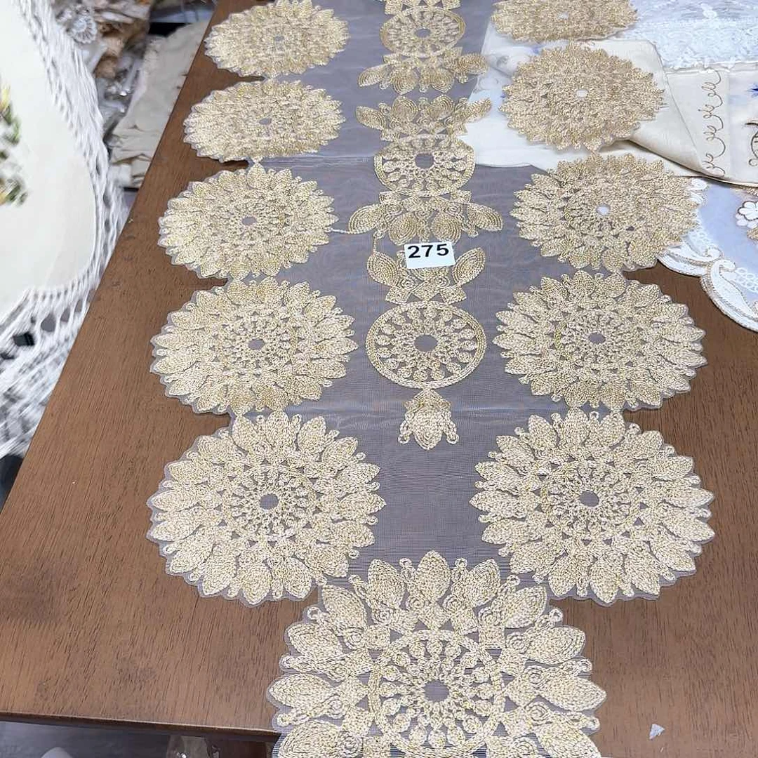 275号 45*165金色桌旗