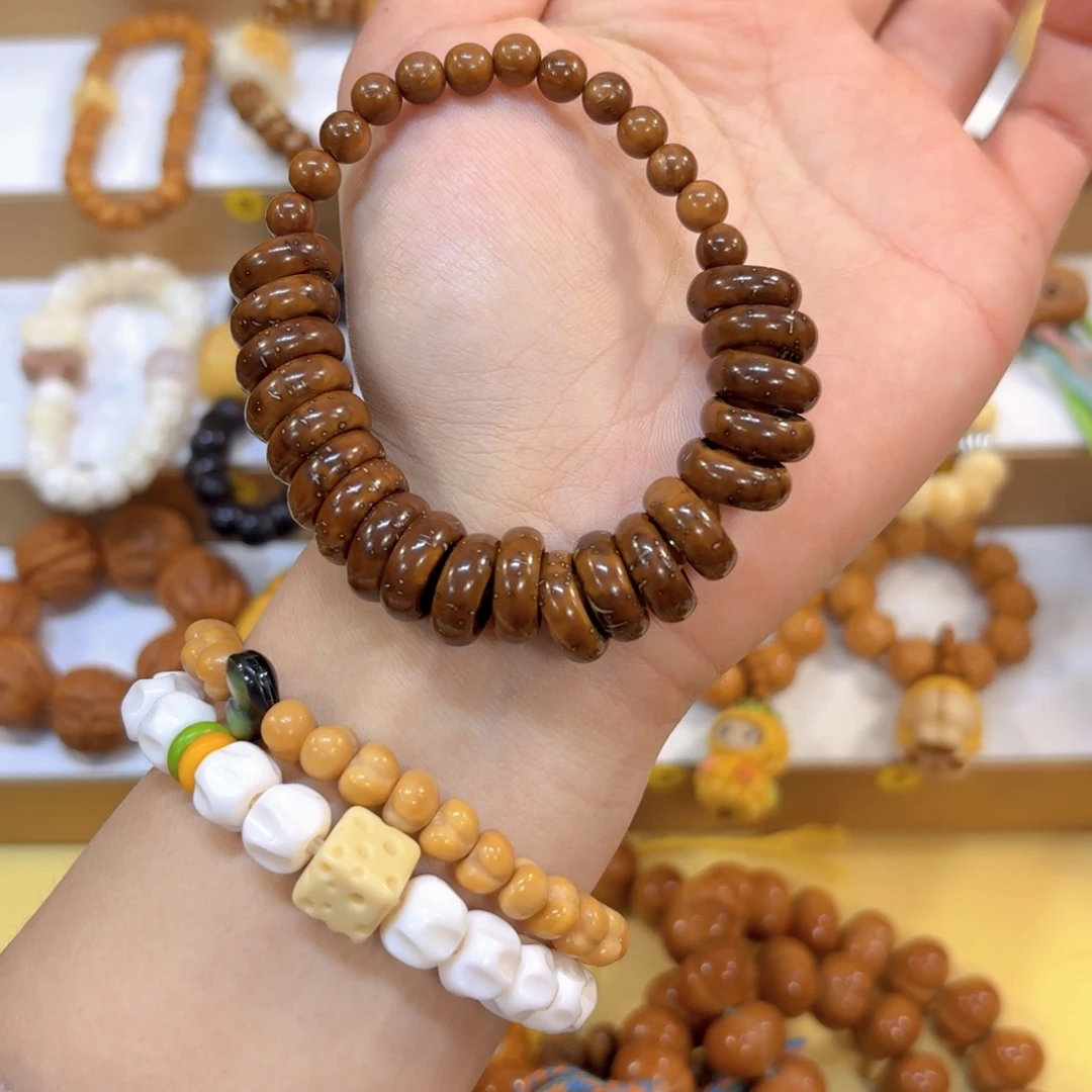 手串星月菩提甜甜圈深色