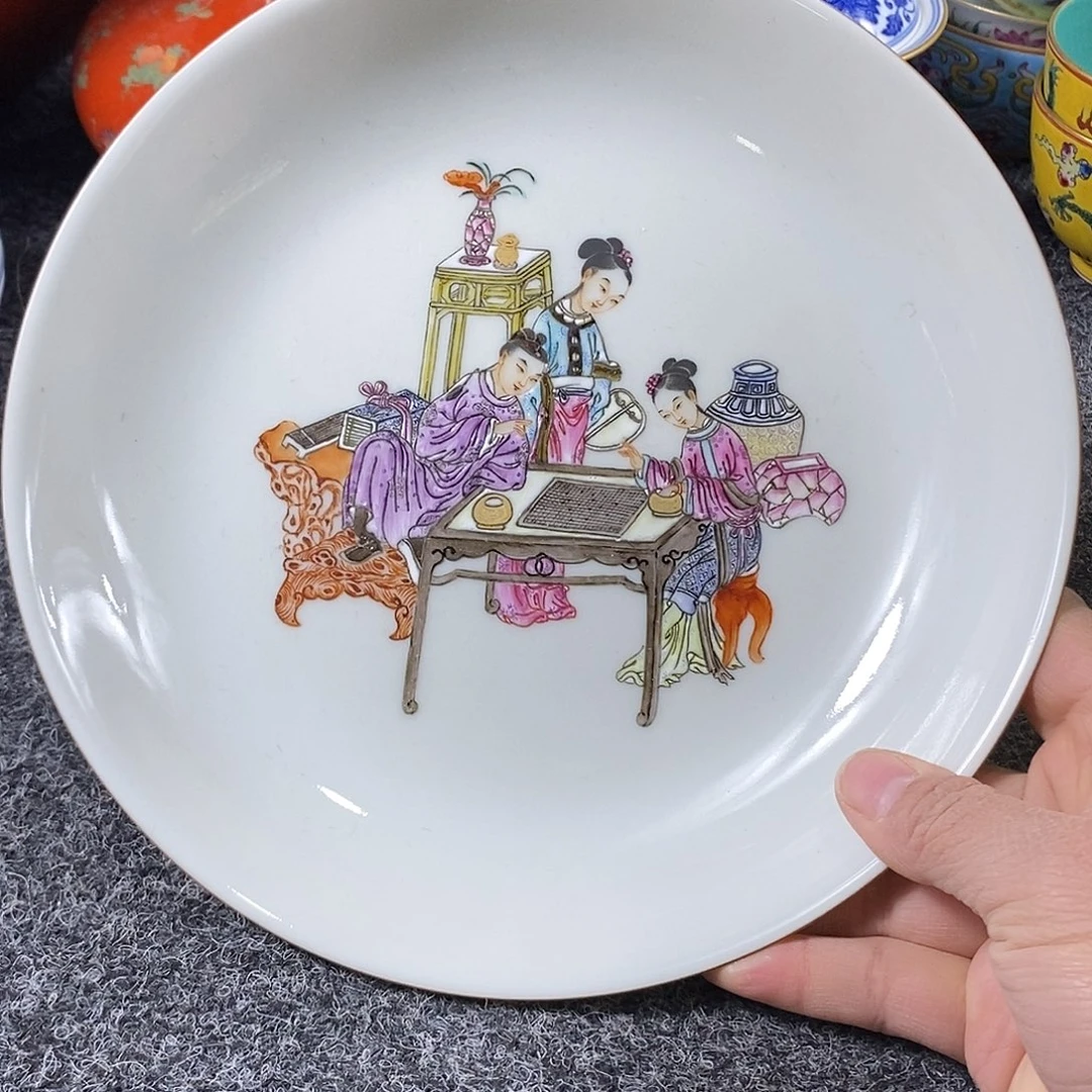 手工手绘陶瓷摆件工艺品黄*生