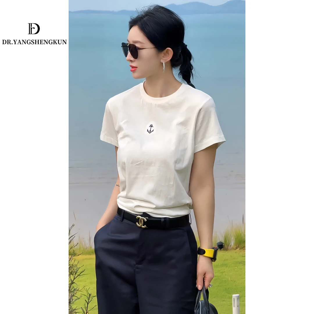 DR杨圣坤+2025新款 西城律动'简约风百搭休闲短袖T恤XM2502-0916