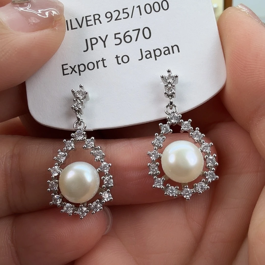 未镶嵌淡水珍珠耳饰