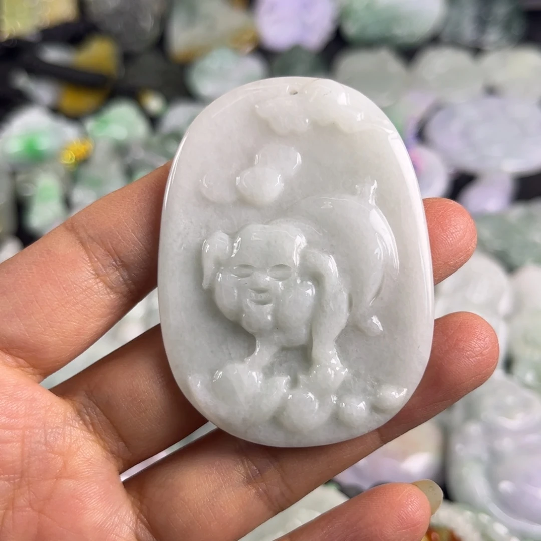 翡翠未镶嵌吊坠(不含链)