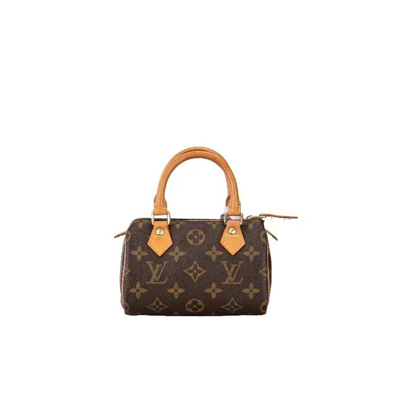 99新 LouisVuitton/路易威登 莉莉3 Lv 迷你 波士顿包 植鞣革换新