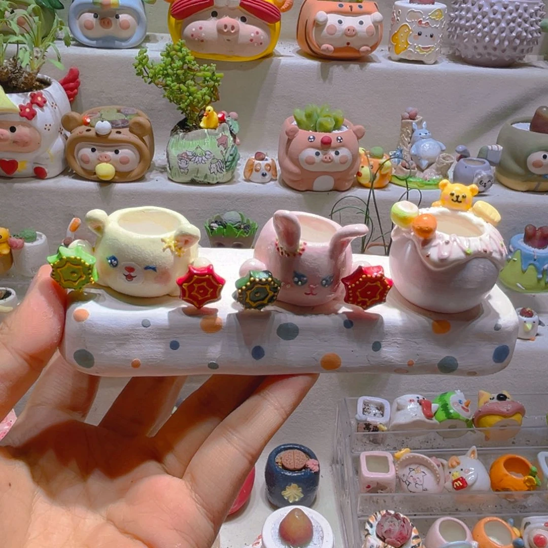 065纯手工制作重工盆盆30一个