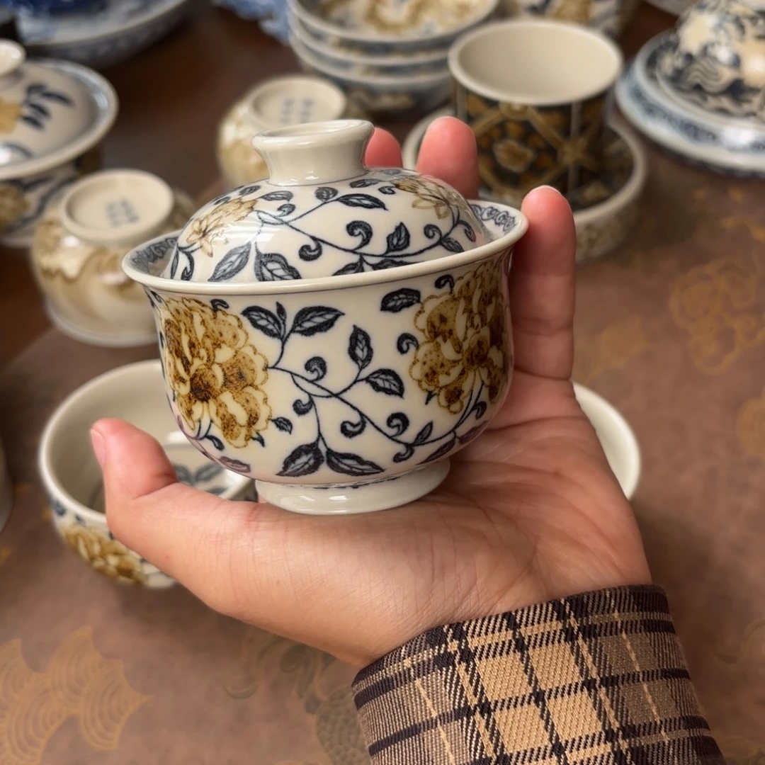 摆件景德镇手绘茶器