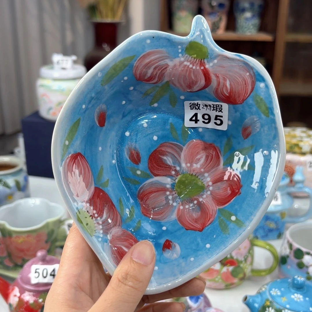 景德镇手绘高温釉下彩陶瓷茶具