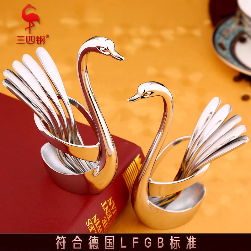 【三四钢】水果叉子不锈钢家用食品级创意果签甜品专用叉子套装