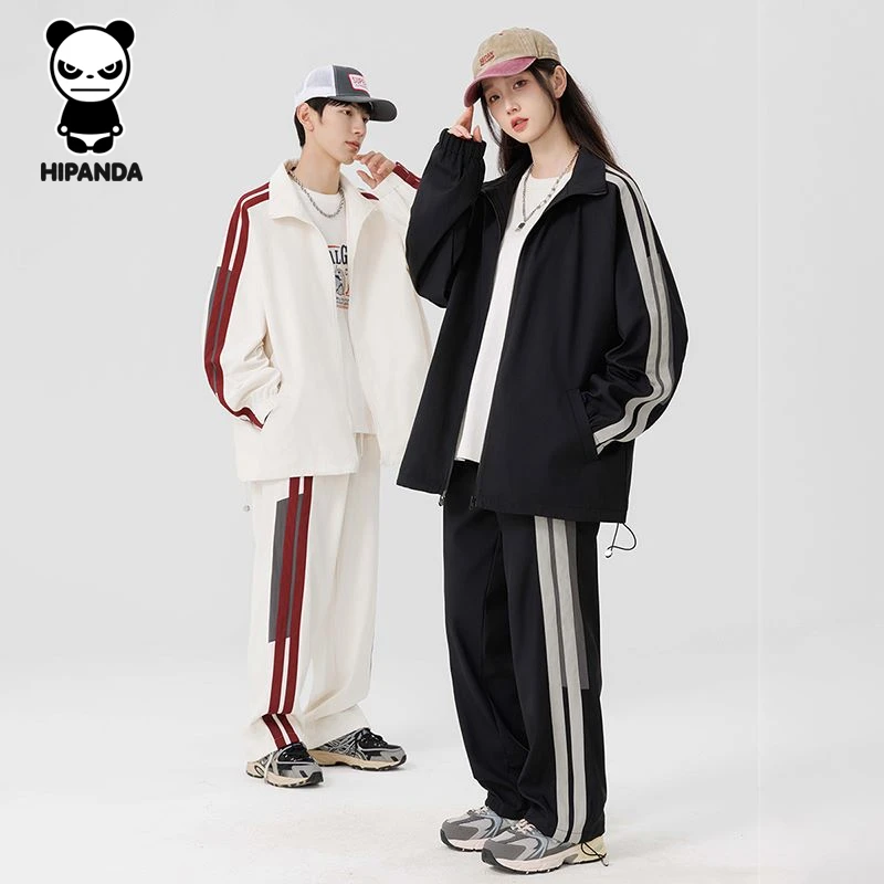 HiPanda你好熊猫情侣装春秋冬季卫衣2024新款上衣服外套装穿搭男