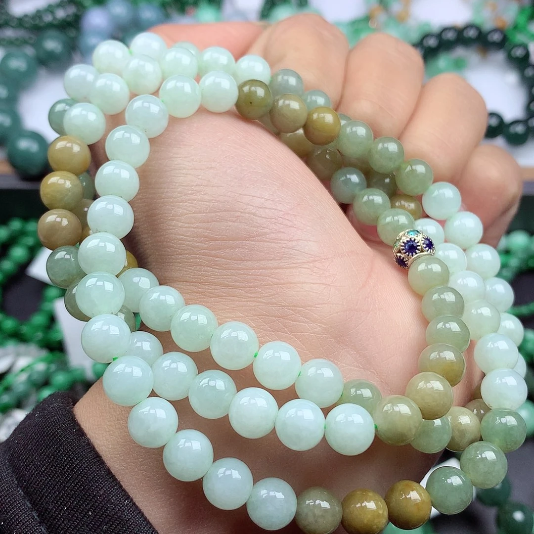 翡翠颈饰未镶嵌项链