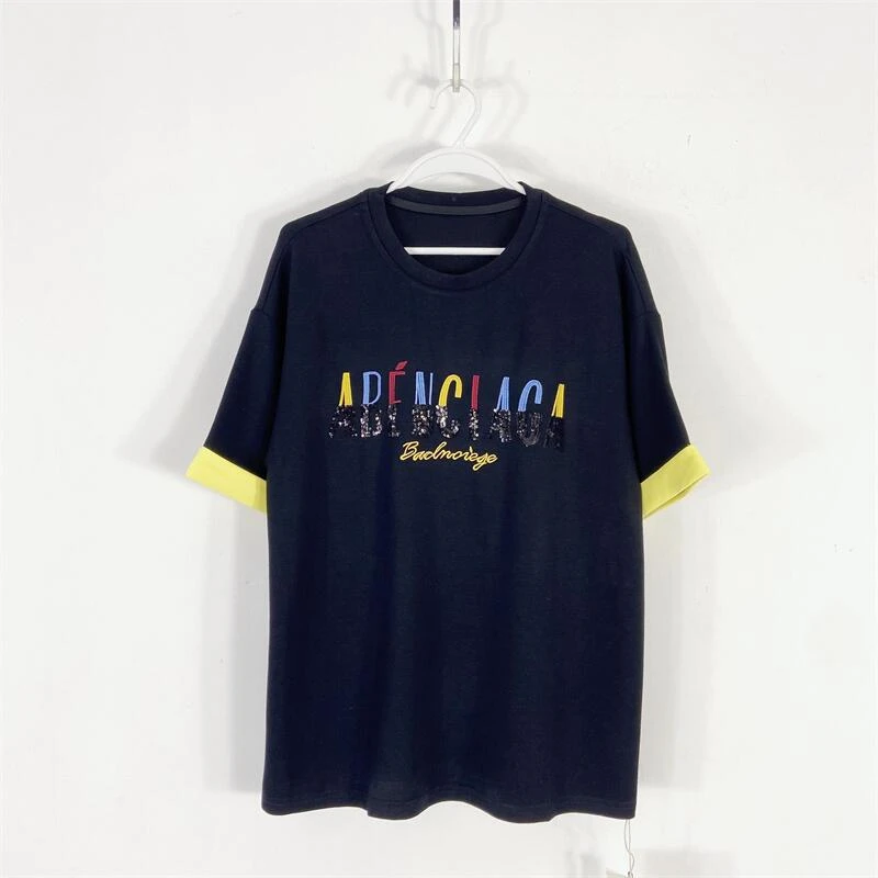 【77衣橱】KS4959精品女装上衣短袖T恤气质轻奢【红人上新】