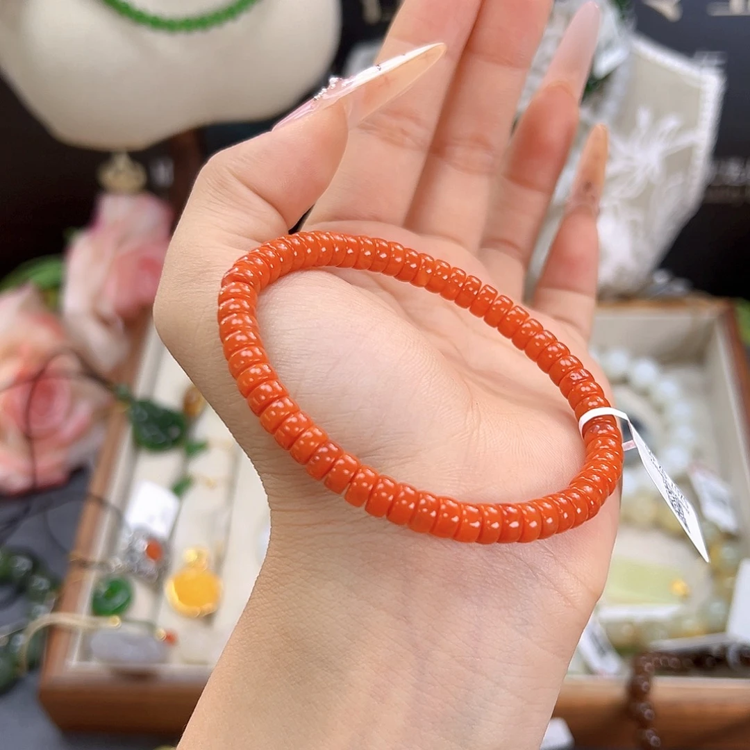 南红玛瑙未镶嵌手链sj