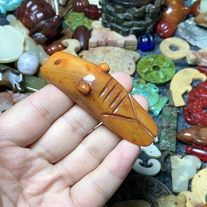 和田玉未镶嵌颈饰14