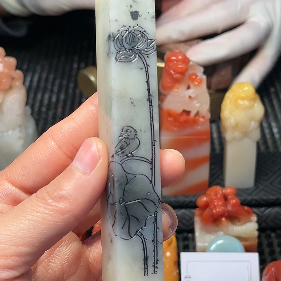 寿山石印石这么大个人都有