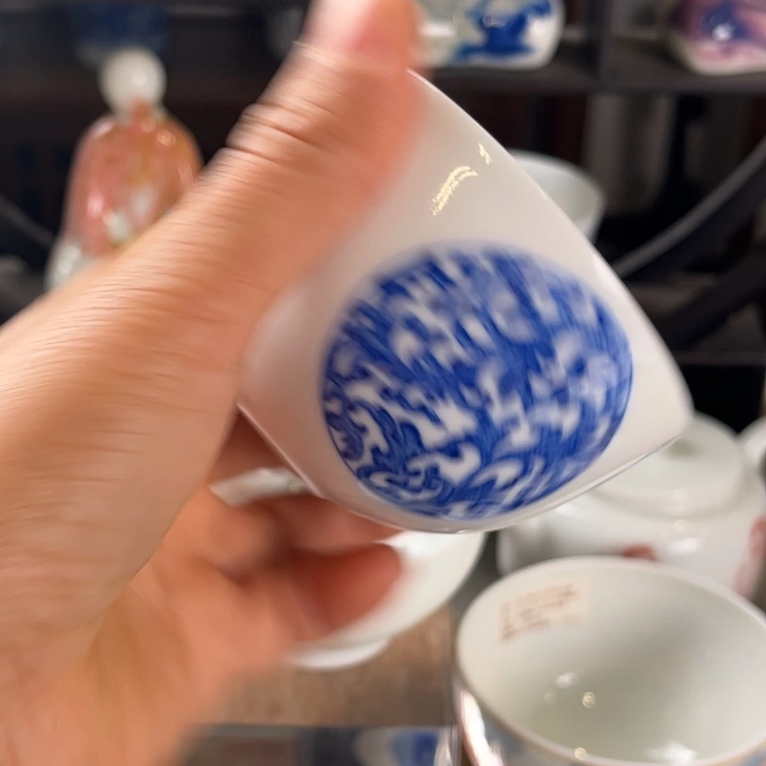 用***1陶文祥窑青花单杯…………