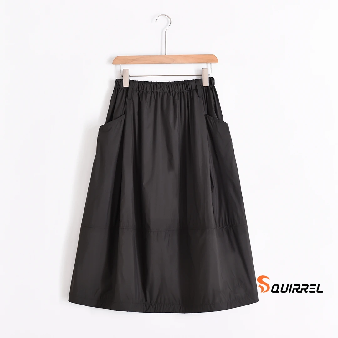 H24S012-208 2024年冬季新款文艺风遮胯显瘦高腰女士半身裙伞裙