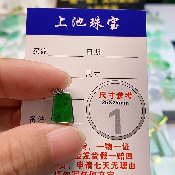 【闪购商品】翡翠颈饰18K金镶嵌梦**使翡翠