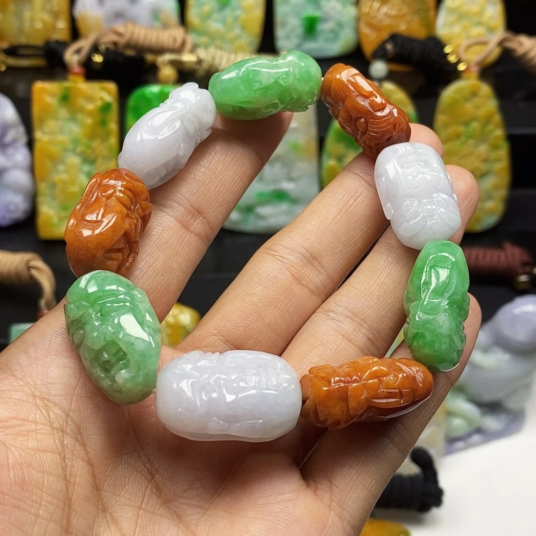 定制翡翠未镶嵌天然翡翠A货