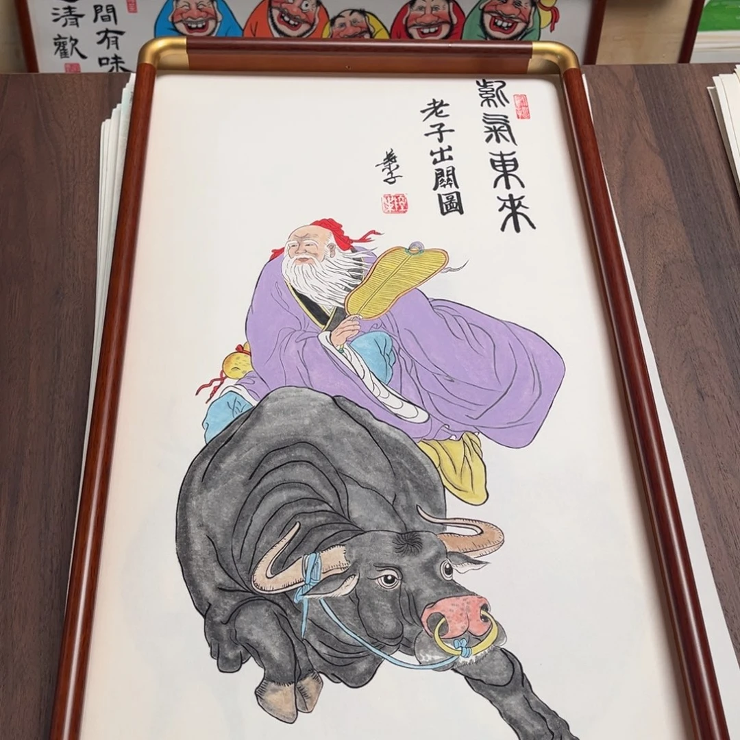国画纯手绘禅意画作品
