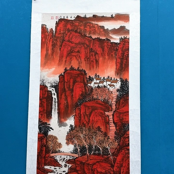 @***力国画书法作品多次参加全国性