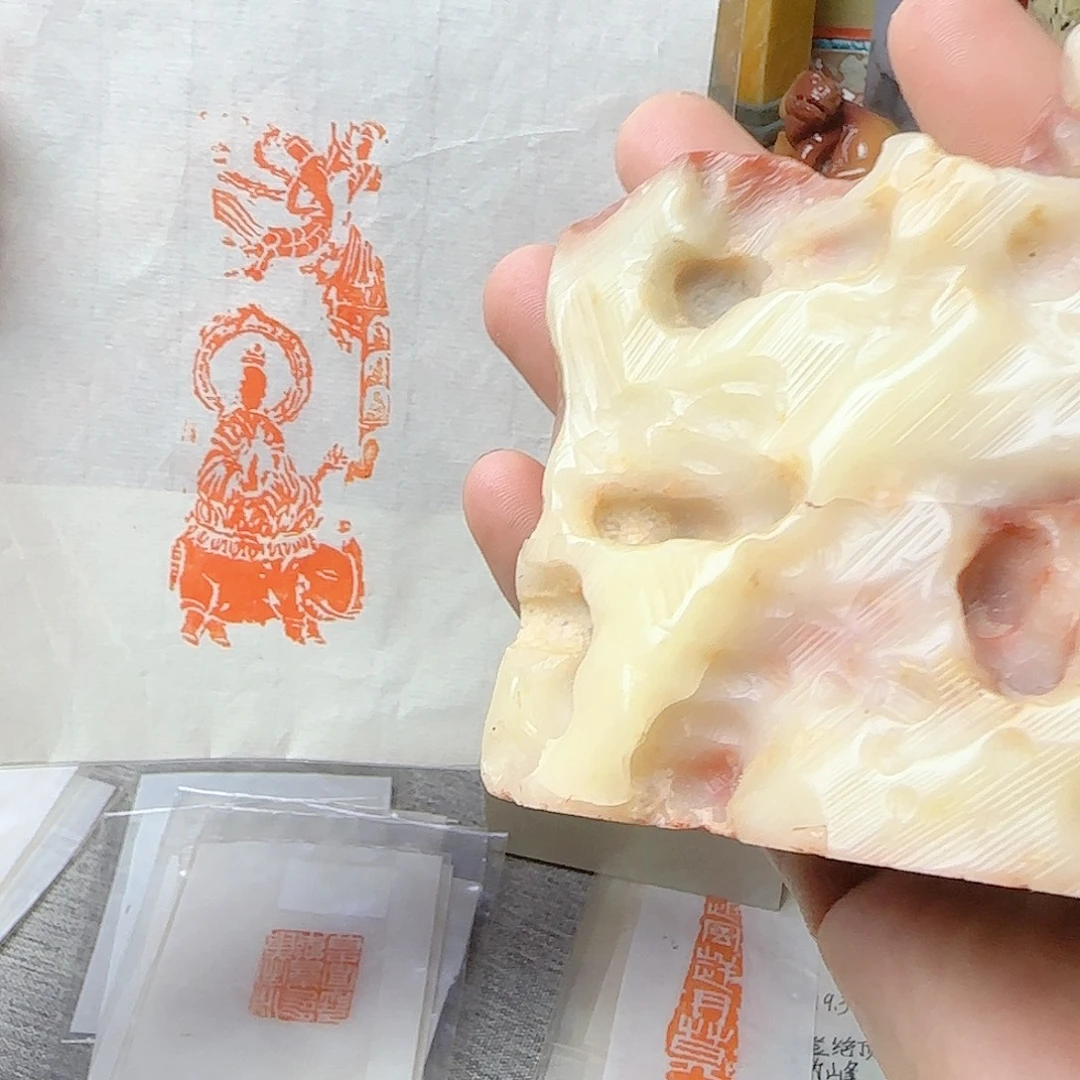 青田石印石无像佛