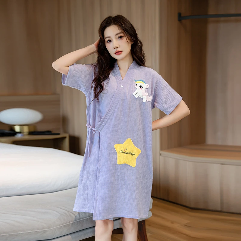 纱布浴巾女可穿可裹家用纯棉全棉吸水速干浴袍洗澡浴裙夏季薄款