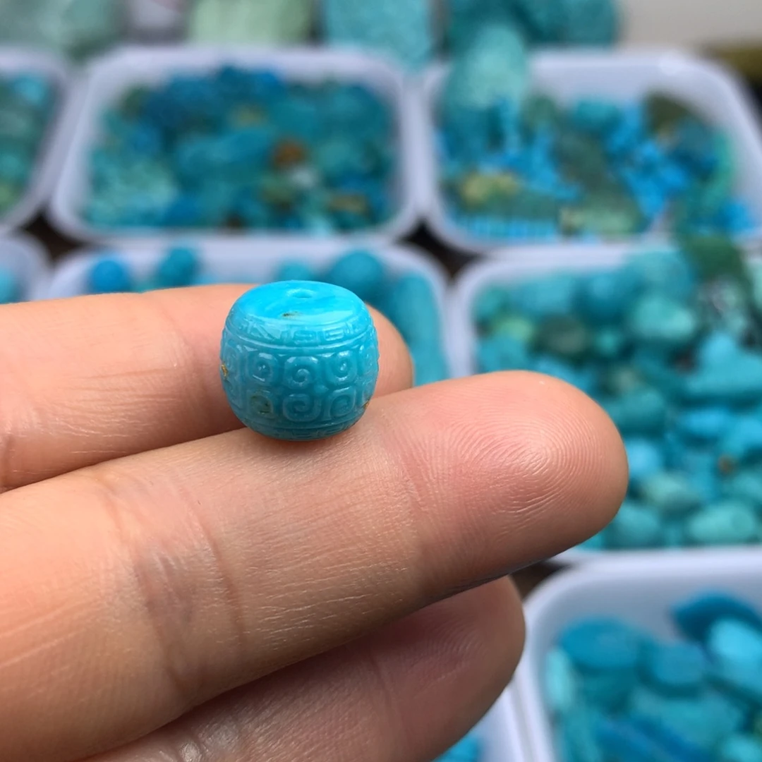 绿松石未镶嵌吊坠(不含链)12×10