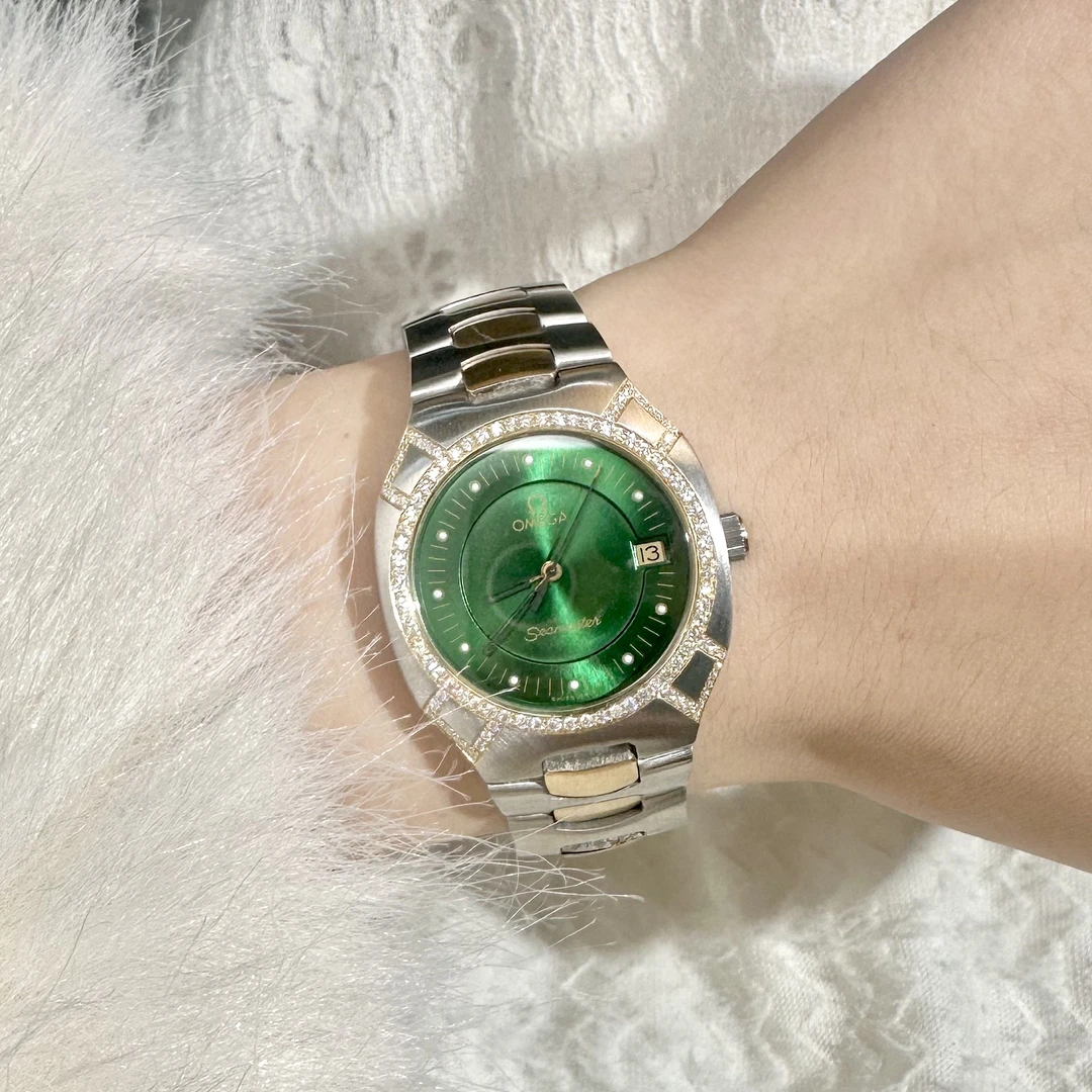 95新 Omega/欧米茄 海马/石英/Om1038