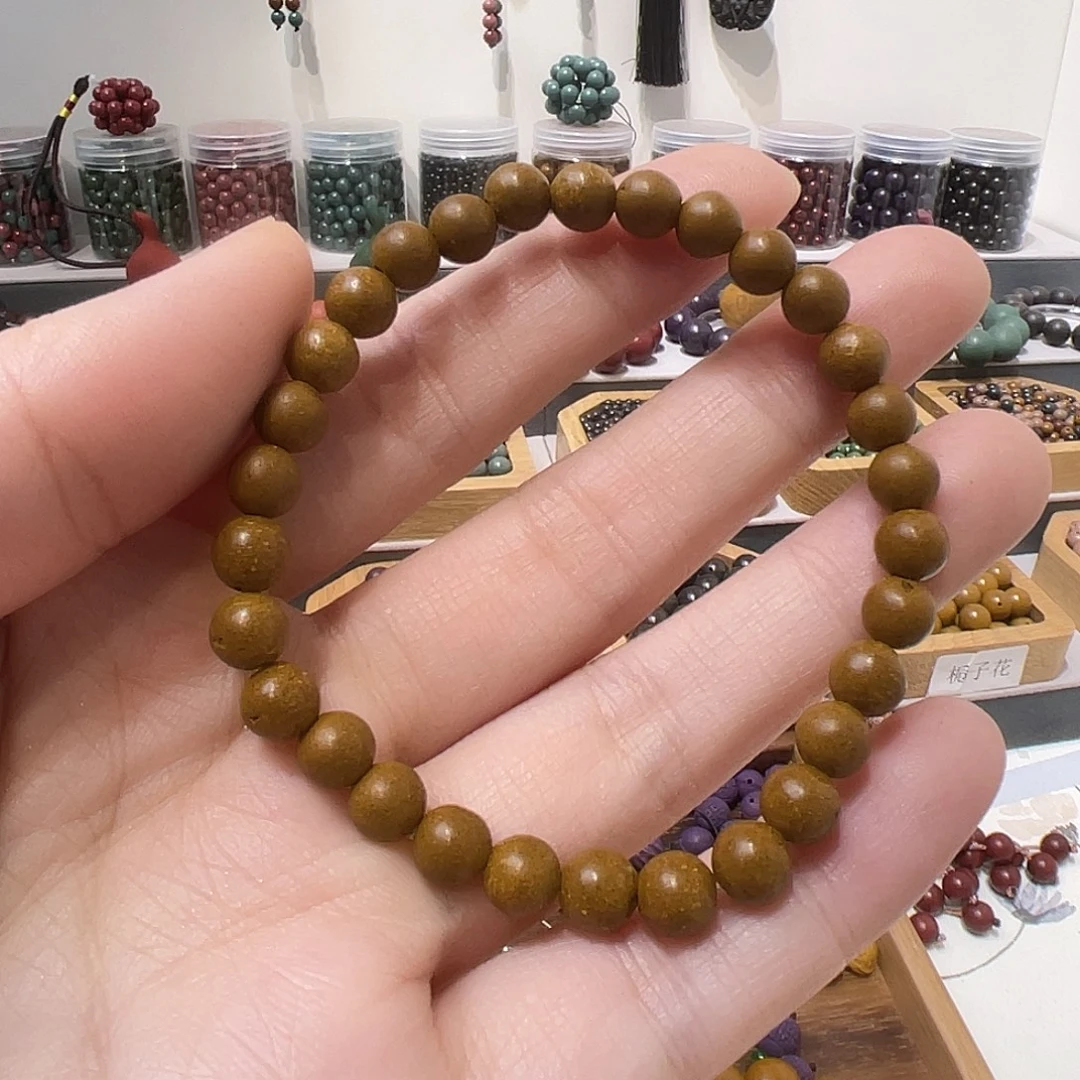 泥塑合香珠栀子花0.6单圈