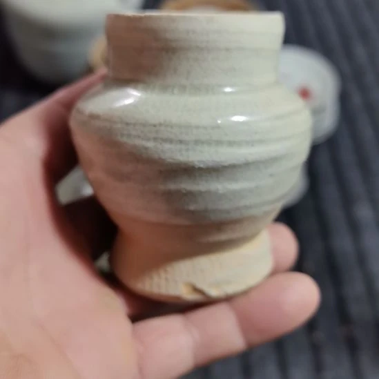 瓷片青花影青杯垫学习标本