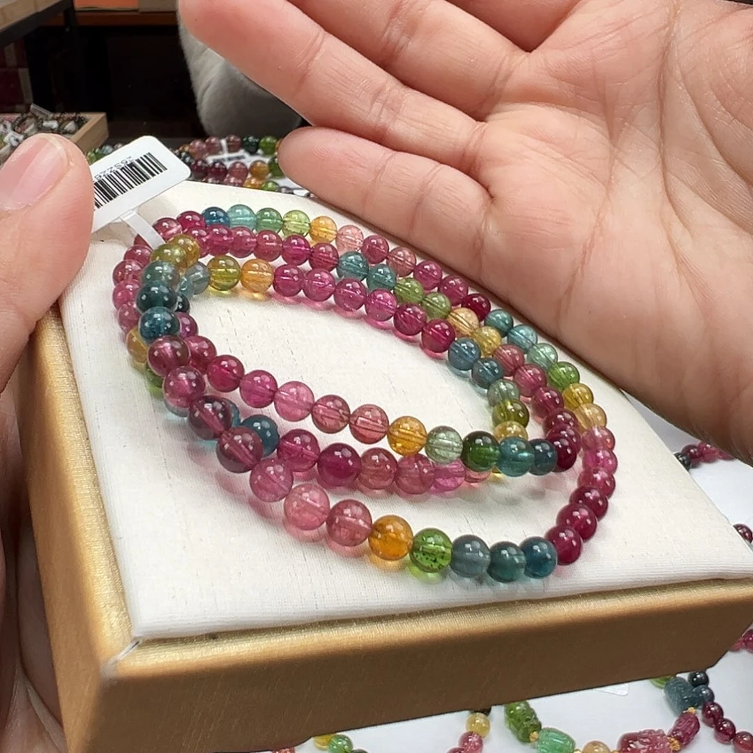 未镶嵌碧玺手串5mmmmmm