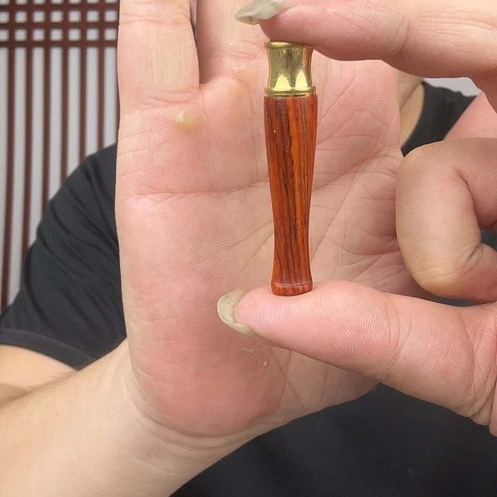 微凹黄檀（南美大红酸枝）过滤嘴一个