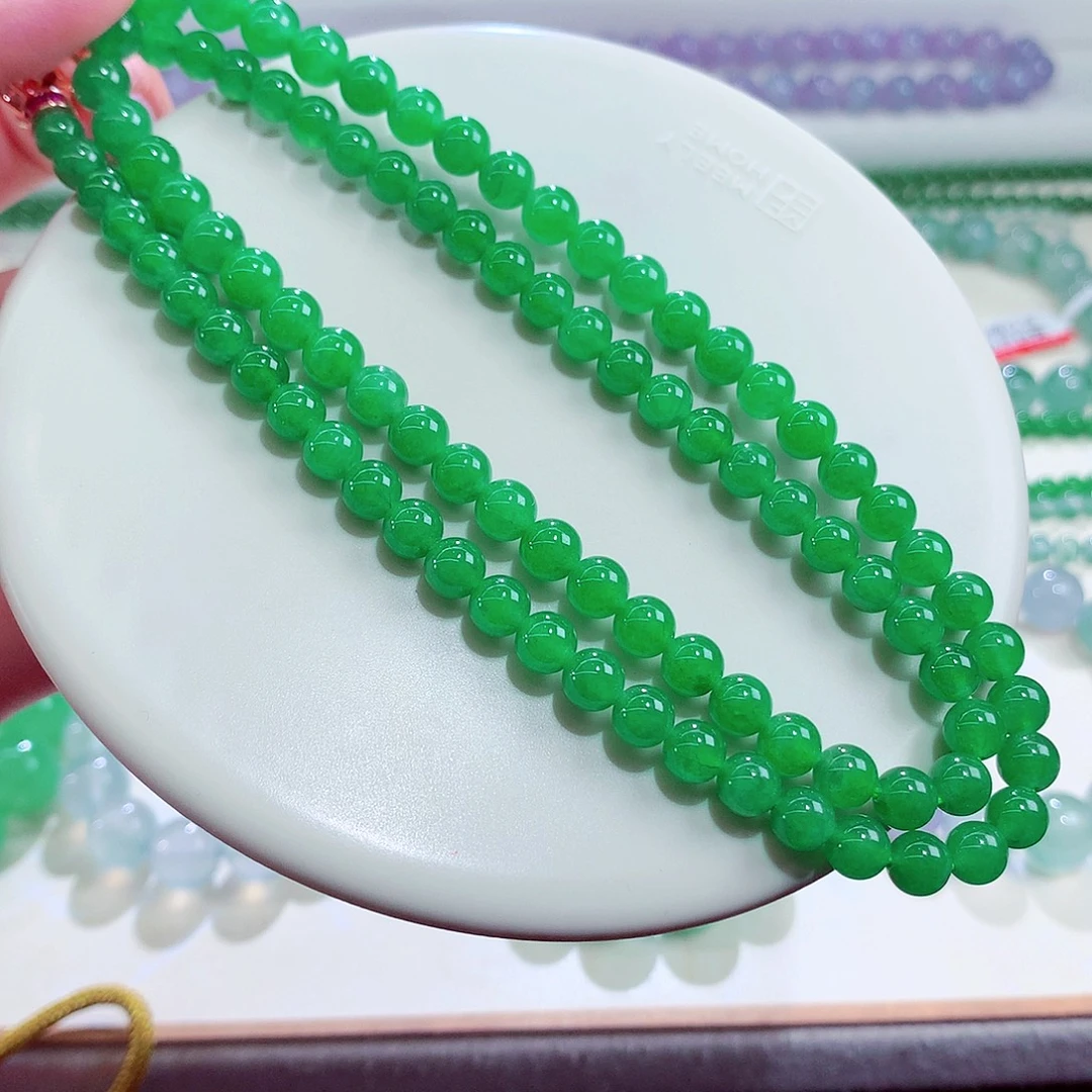 翡翠未镶嵌手链卡6