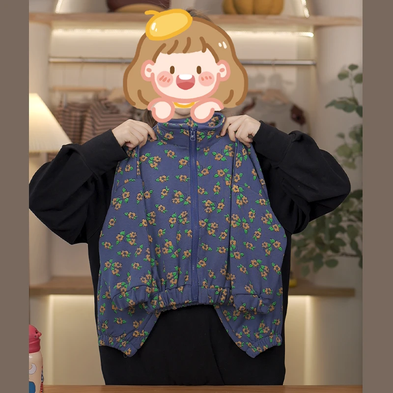 【现货】春秋款儿童复古森系碎花两件套时尚百搭套装 TML0121