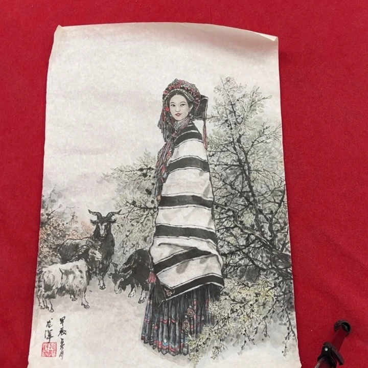 讨***置国画花鸟等图案为一体而得
