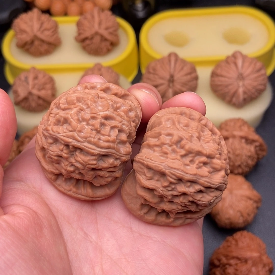 淋***伞把件桃核42精品红皮白狮子