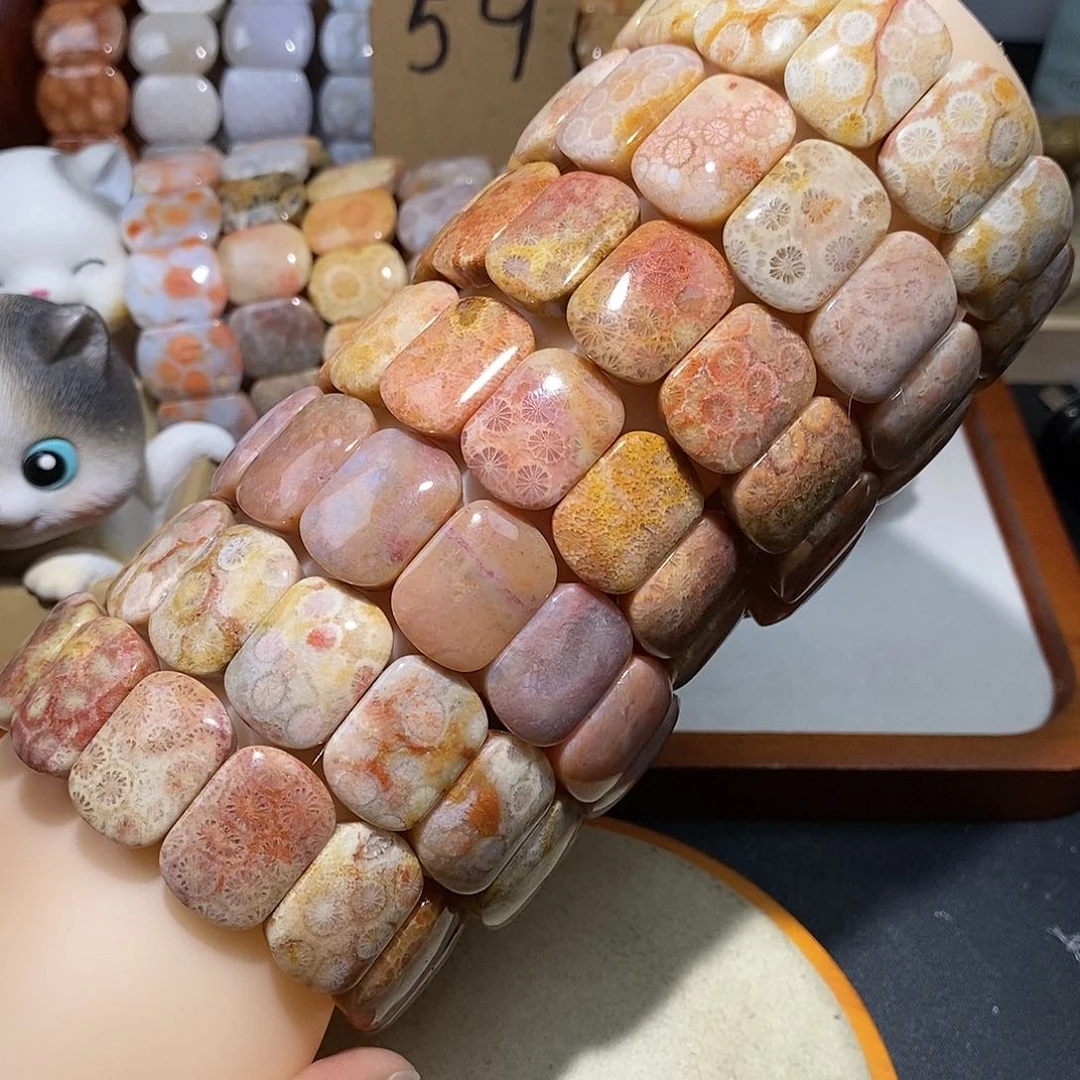 硅化珊瑚（珊瑚玉）手串未镶嵌勤**学