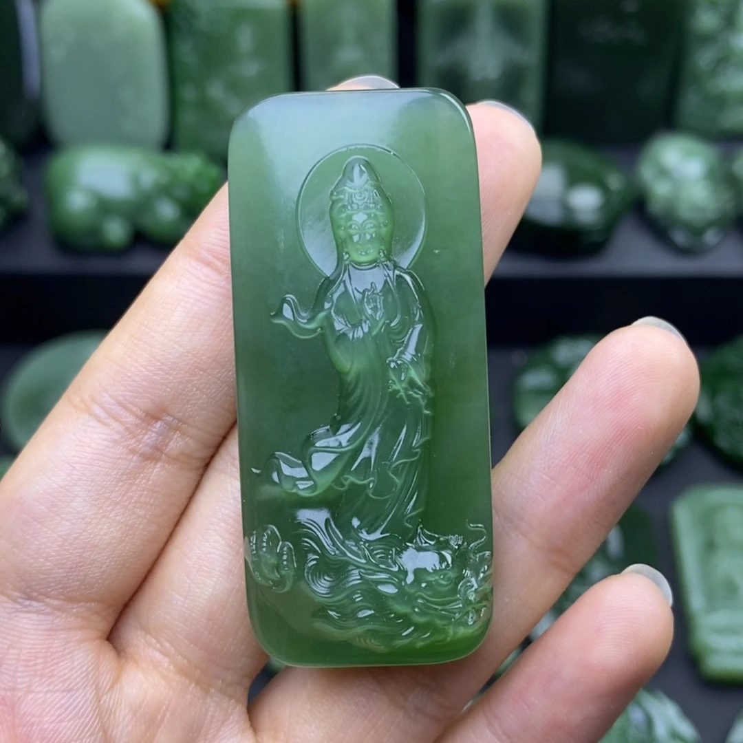 和田玉（碧玉）未镶嵌挂件