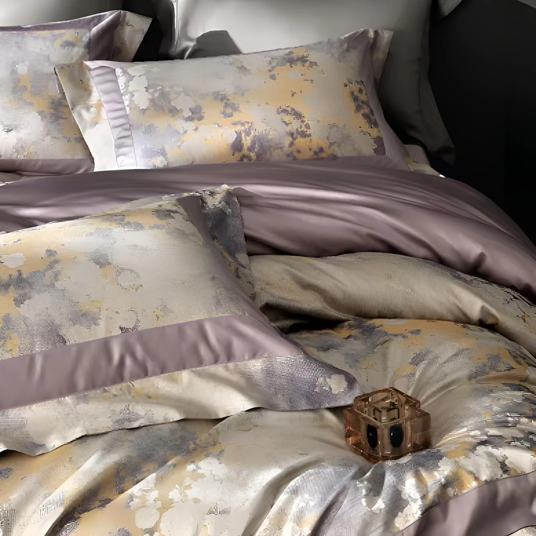 Amy-工艺升级【墨尔本】超细旦天丝棉色织大提花柔软透气高端四件套