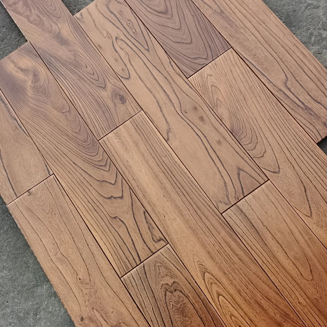 纯实木榆木地板大平方尾货清仓