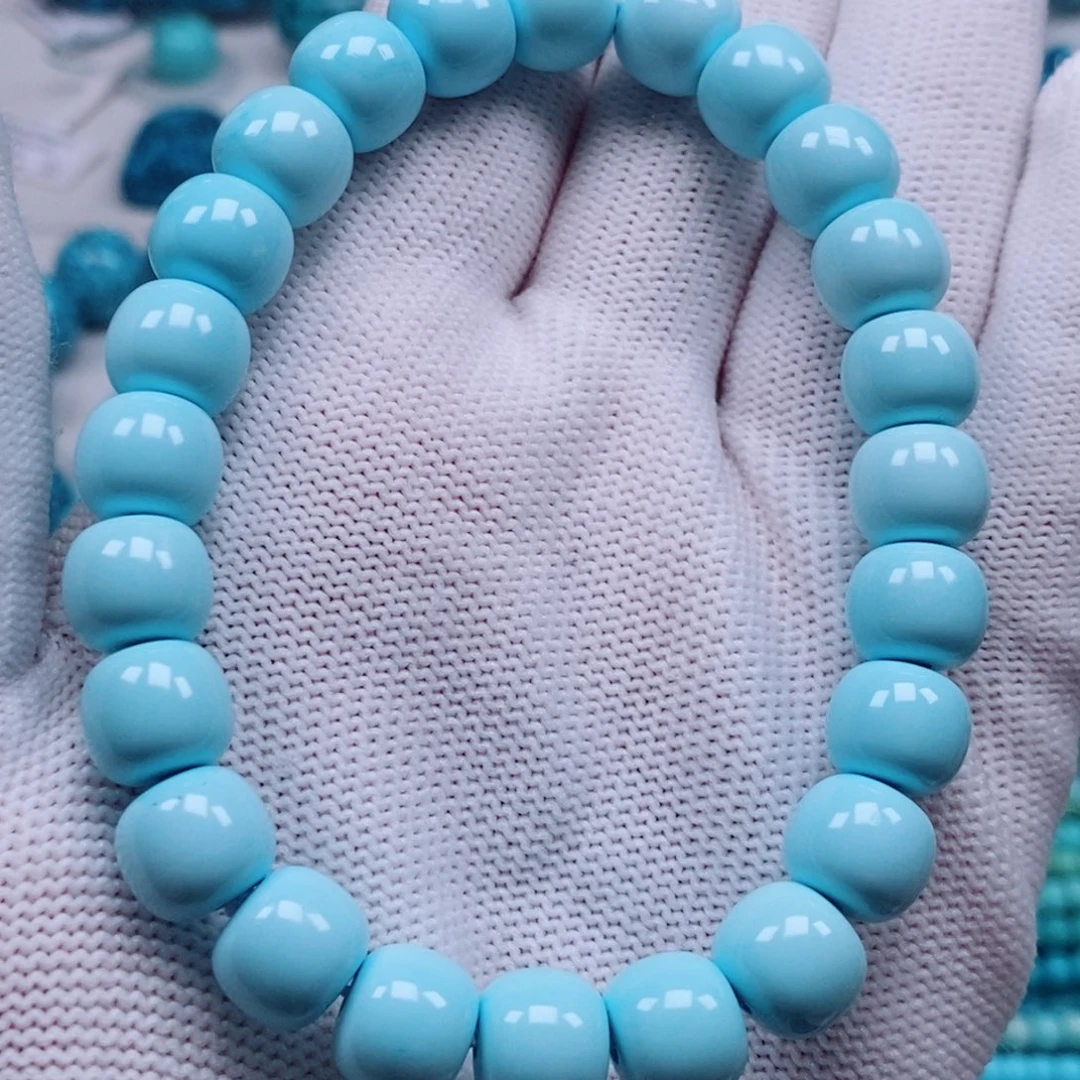 冰****绿松石未镶嵌手串