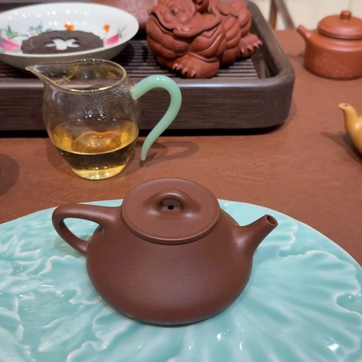 茶壶紫砂石瓢老紫泥紫砂壶