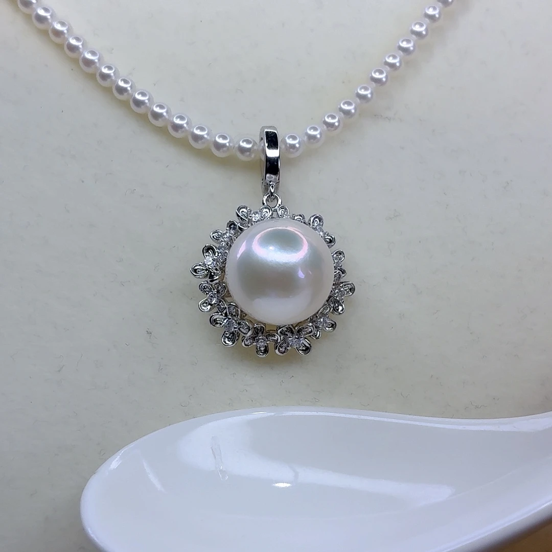 合金淡水珍珠颈饰F